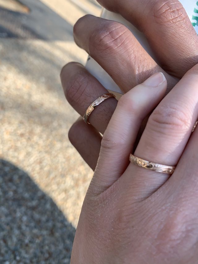 ハワイアンの模様が入ってるので着けた感じすごくオシャレです