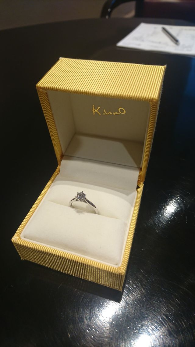ダイヤモンド持ち込みでフルオーダーデザインの婚約指輪