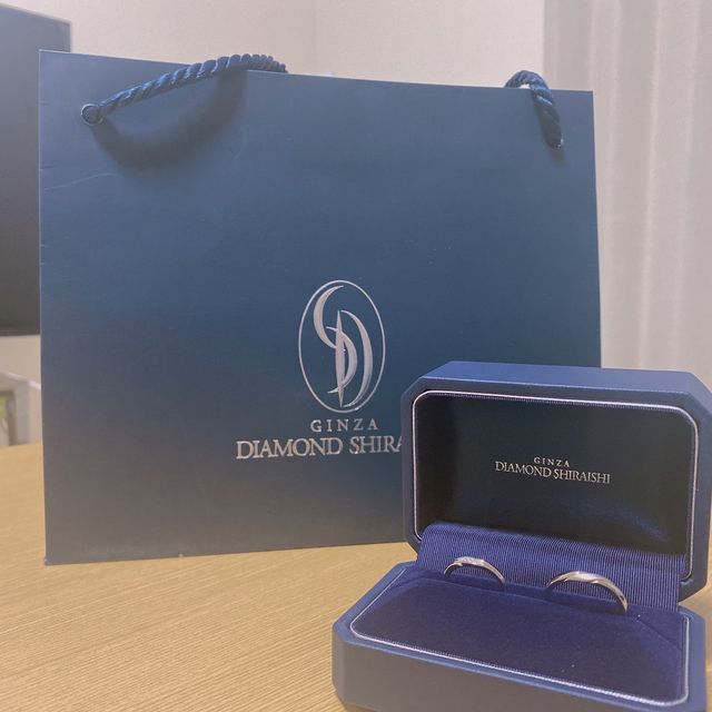 銀座ダイアモンド白石で購入した結婚指輪です