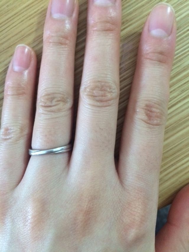 反対側にするとシルバーリングになって2パターン楽しめます