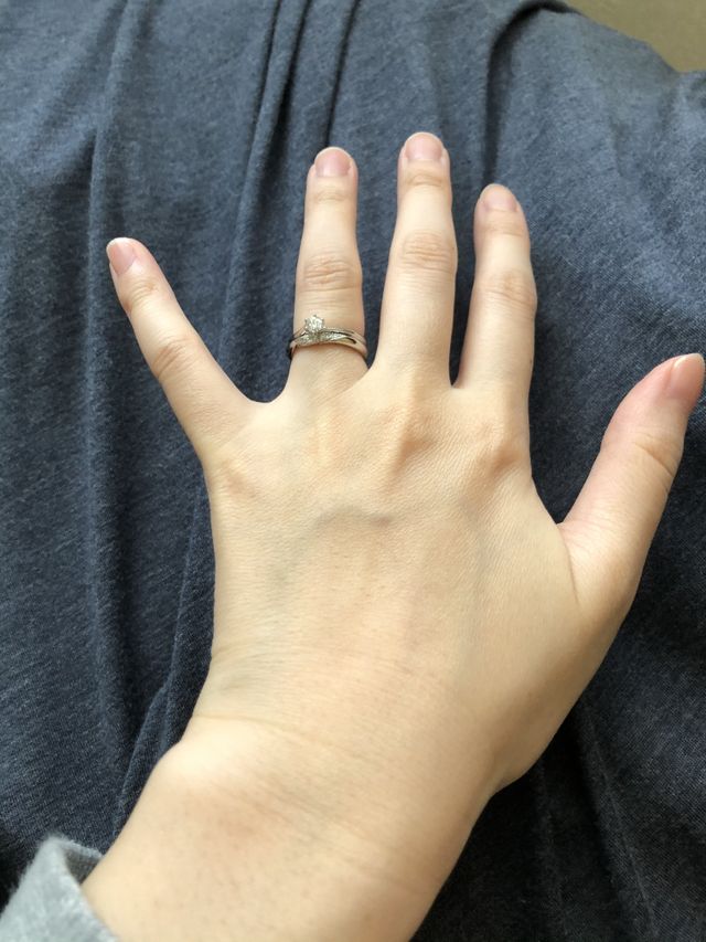 重ね付けしたところです。