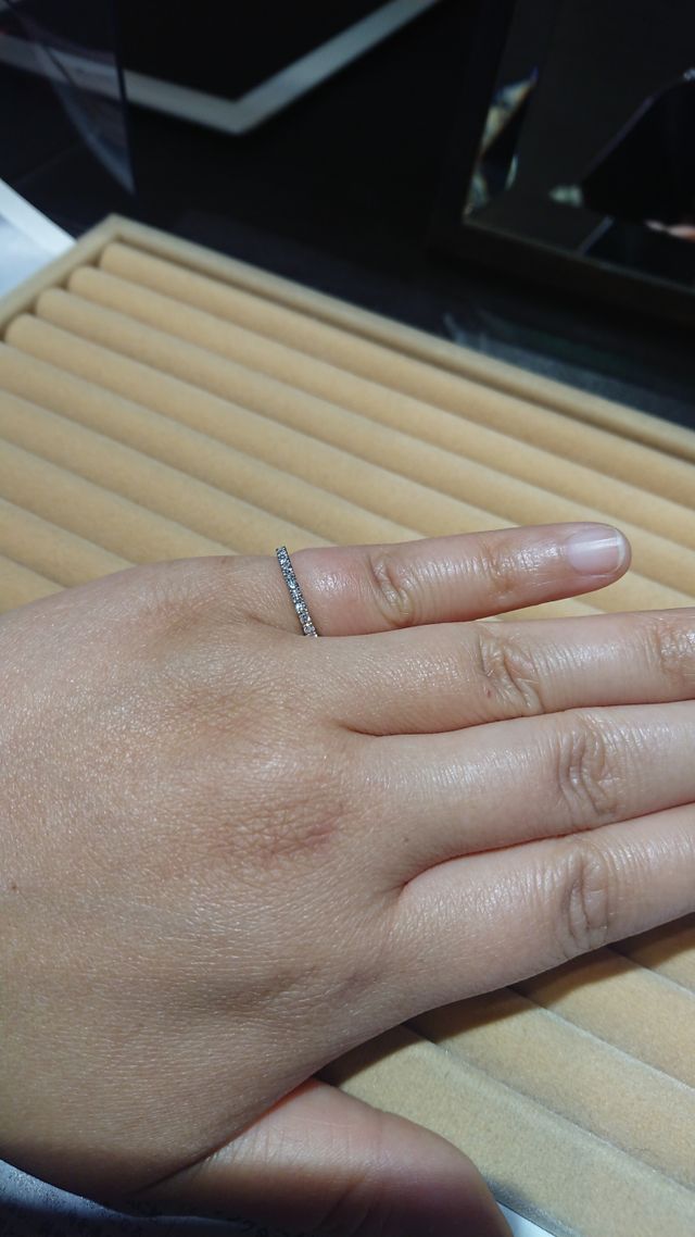 思ったよりも小さい号数でも入り易くてつけ心地がよかったです。