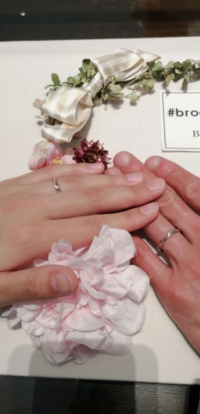 男性のリングも可愛くてとても良かったです