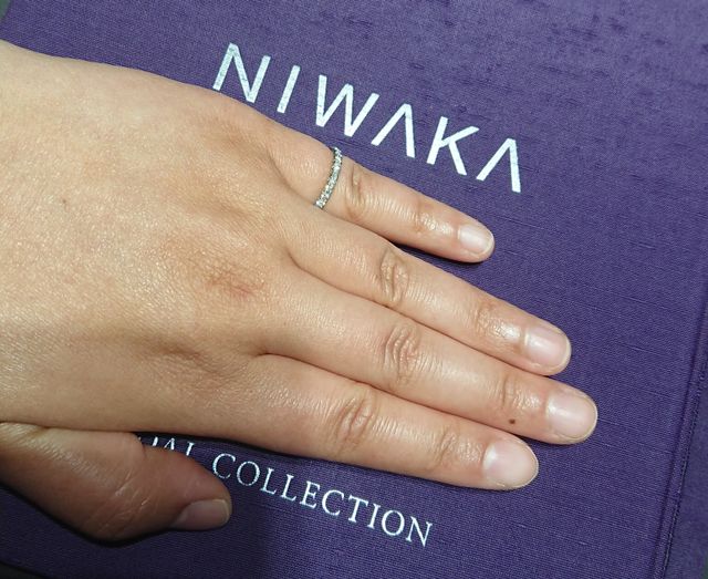 ダイヤモンドの輝きがキレイ