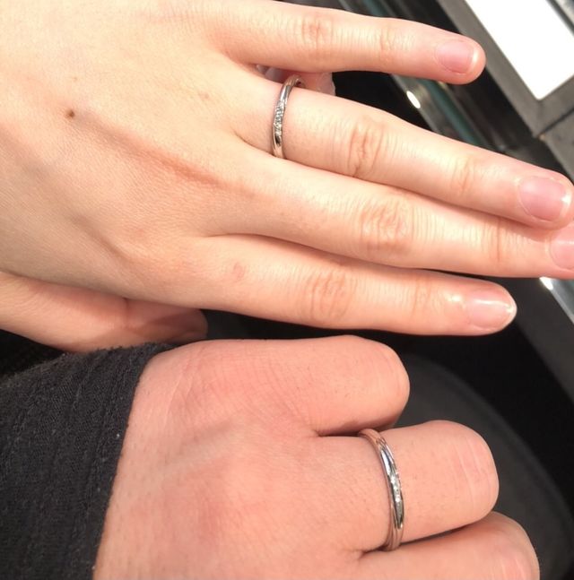 レンブラントをペアで試着した際の写真です。