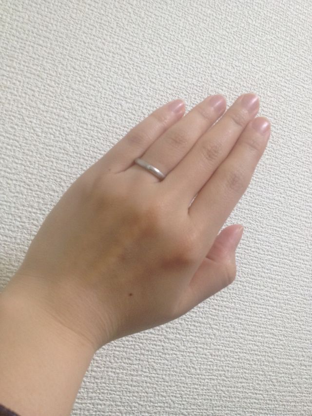 指輪はあまり好きではないけど、結婚指輪はやっぱり別物！！