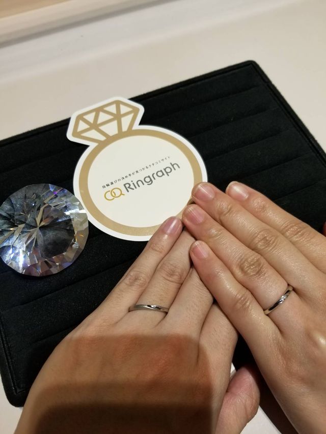 ホームページでチェックしていた指輪！