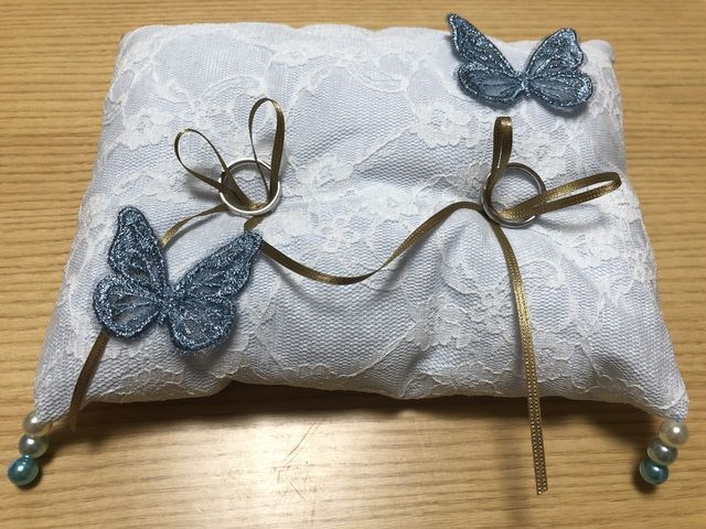 手作りリングピロー