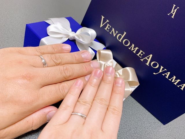 本日、指輪を受け取りました❤️