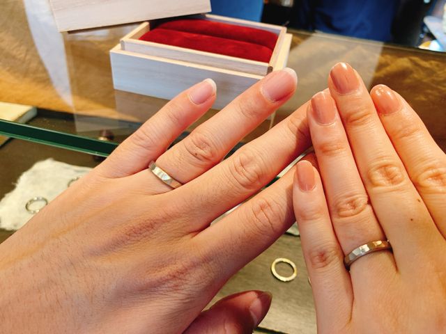 とっても可愛いです。色々説明いただきながら決めたデザイン。