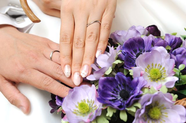 結婚式当日に撮影した写真です