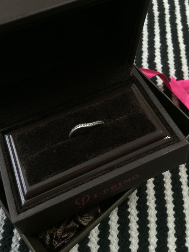 こちらのボックスの他にリングピローもいただきました。