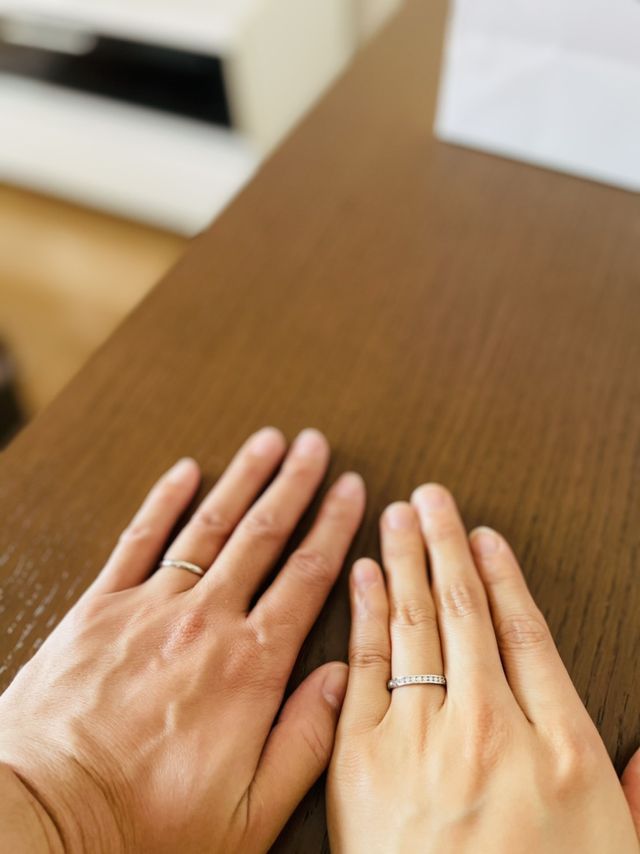 旦那さんとサイズあまり変わらず（笑）