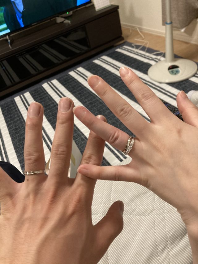結婚指輪です。