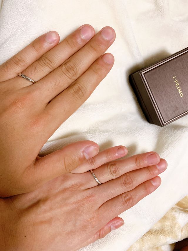 装着時もリングが丸み帯びてるので、付け心地最高です。