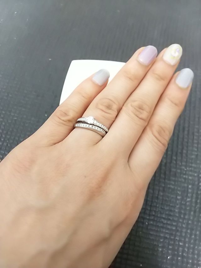 結婚指環と重ね付け