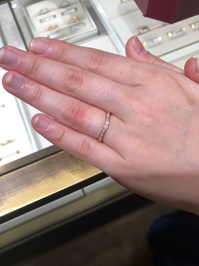 ピンクゴールドの結婚指輪