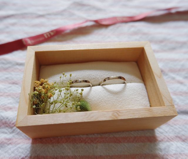 受け取ったときの写真です。ボックスもかわいいです。