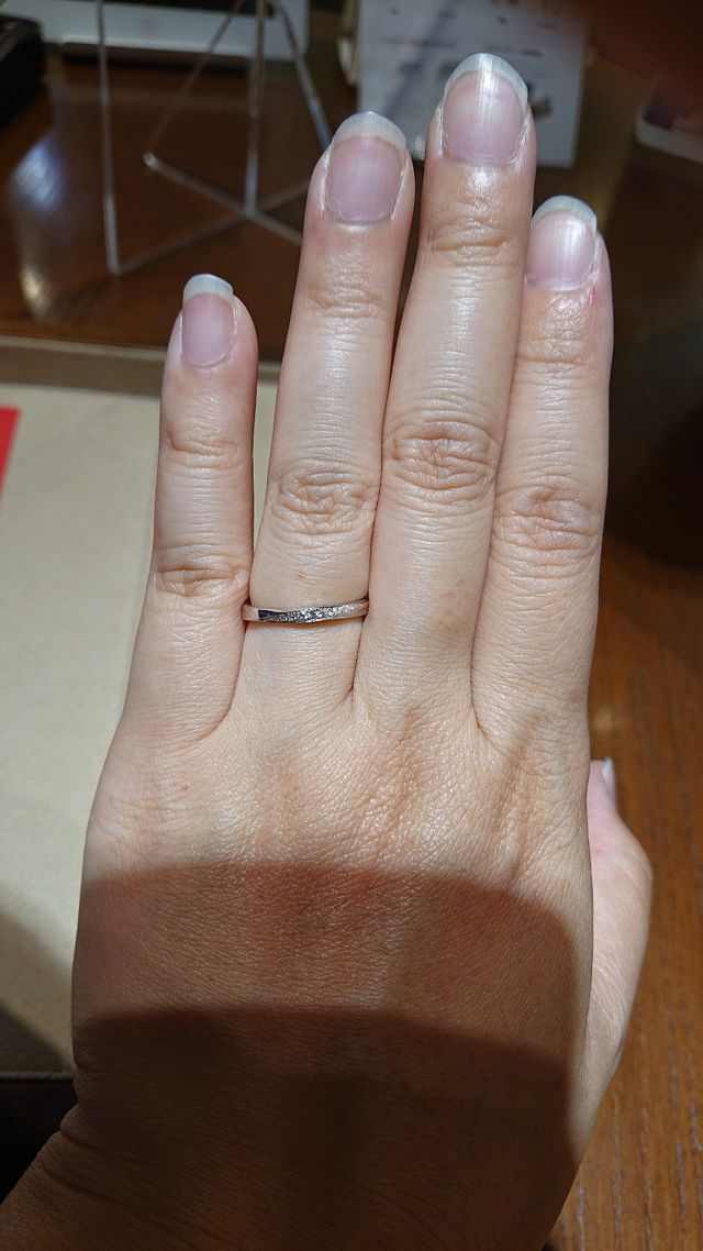 ストレートラインのリングです。