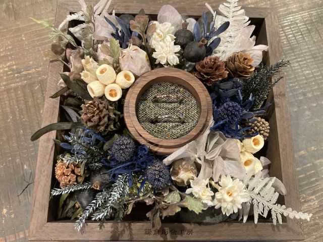 素材・デザインは統一、色味は夫婦別々です(似合う色にした)