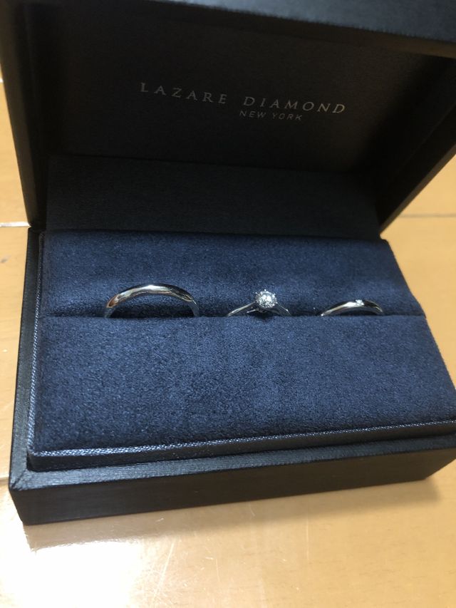 購入した結婚指輪と婚約指輪