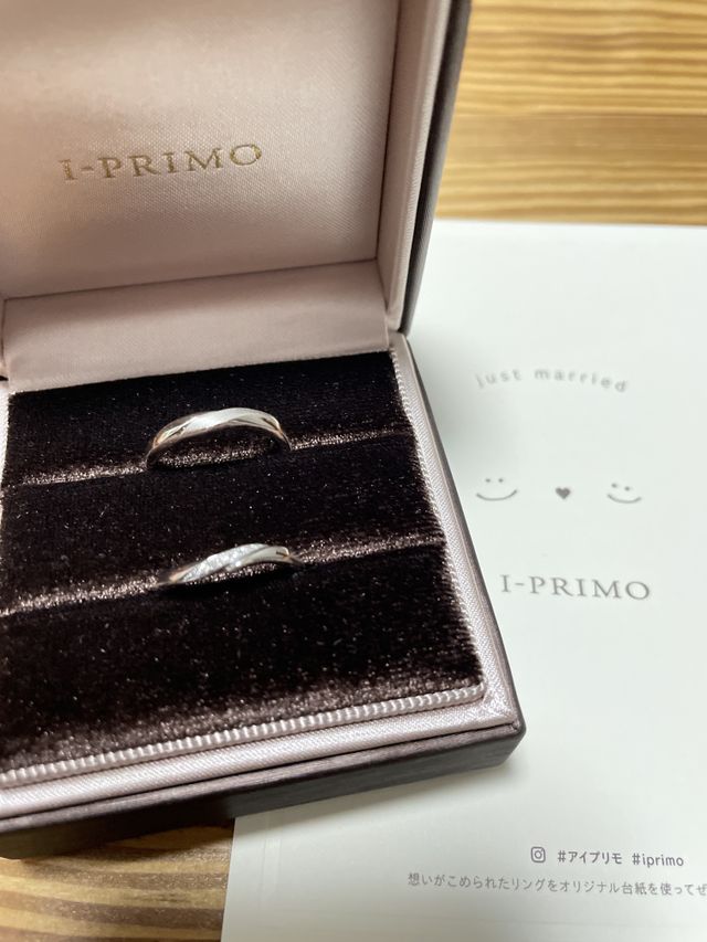 素敵な結婚指輪が買えました！