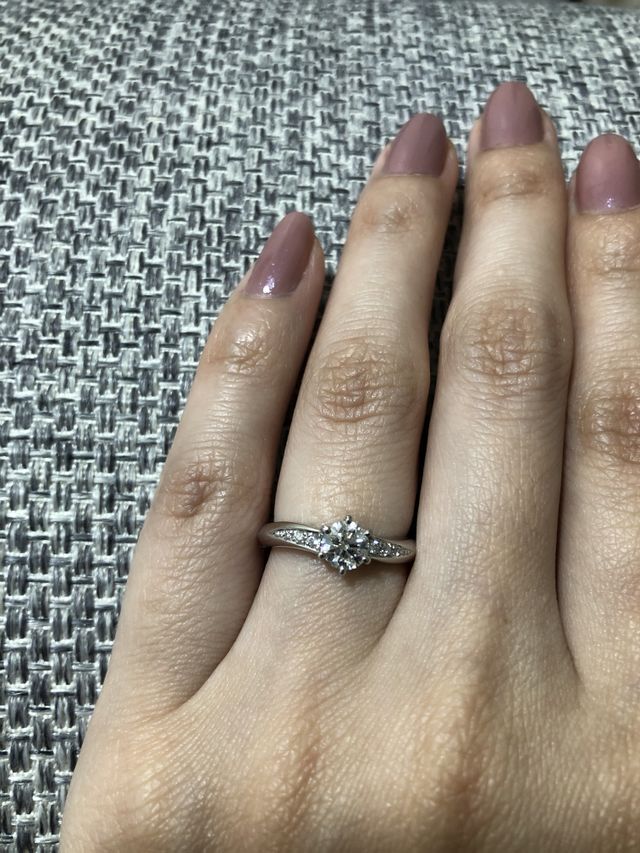 少しウェーブがかかってます