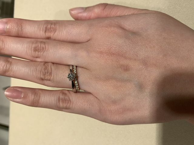 婚約指輪と結婚指輪（エタニティ）