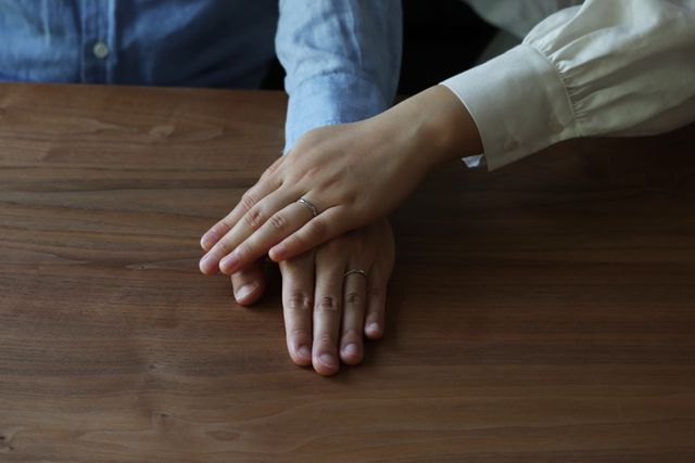 指輪を受け取りに行った時