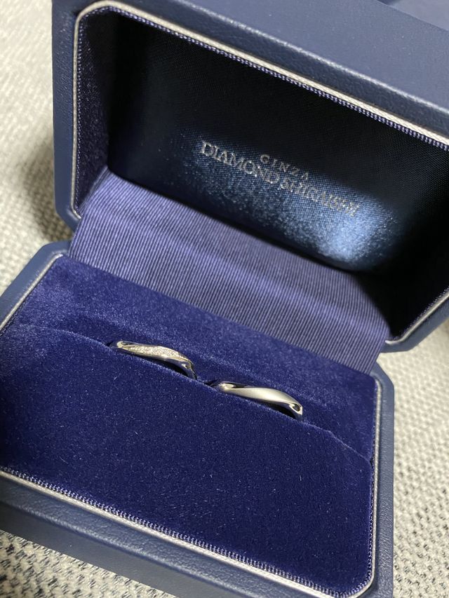 結婚指輪。クレールという種類