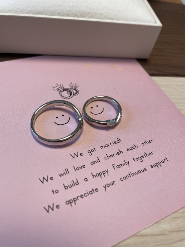 たくさんの中から旦那様が選んでくれたものに決めました。