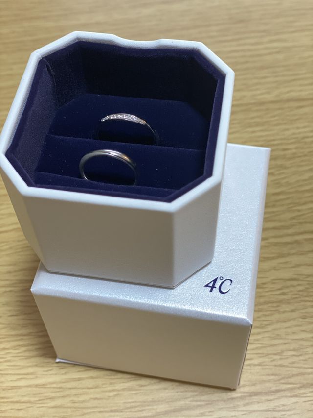 結婚指輪の写真です。