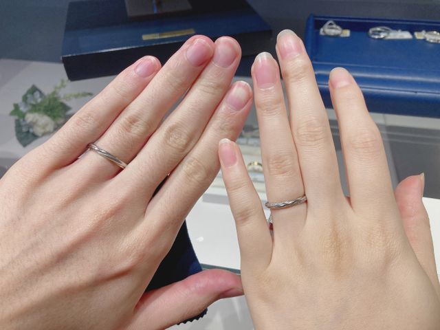 左が男性用、右が女性用です。