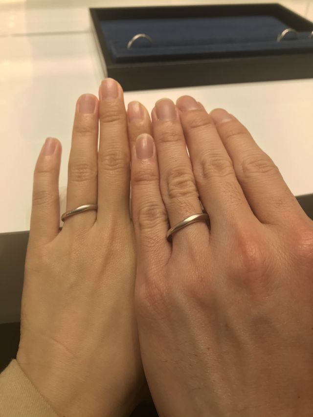 新郎新郎ともにつや消し