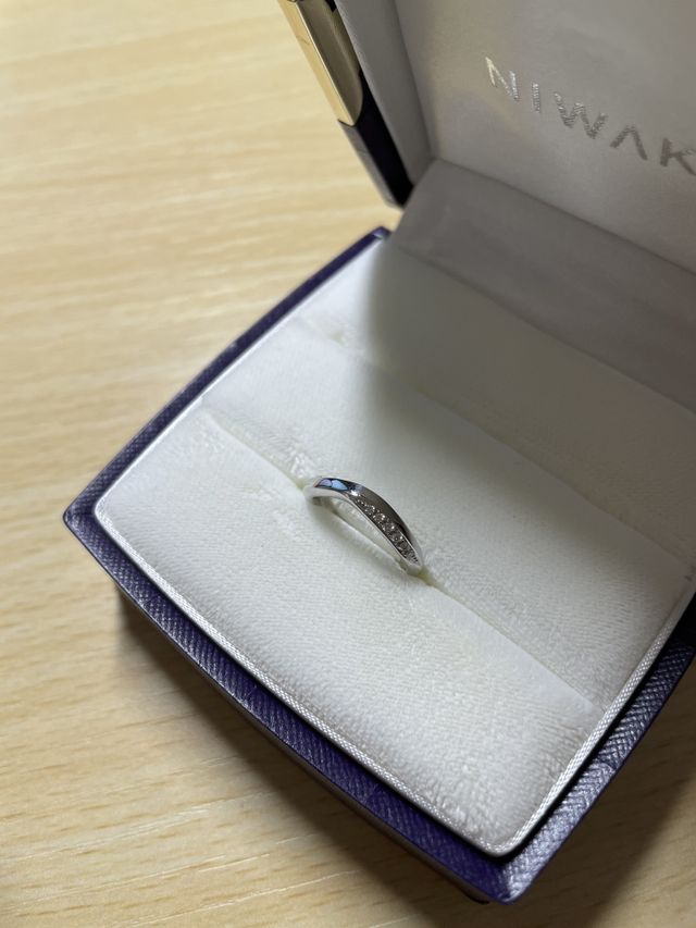 購入した結婚指輪「茜雲」