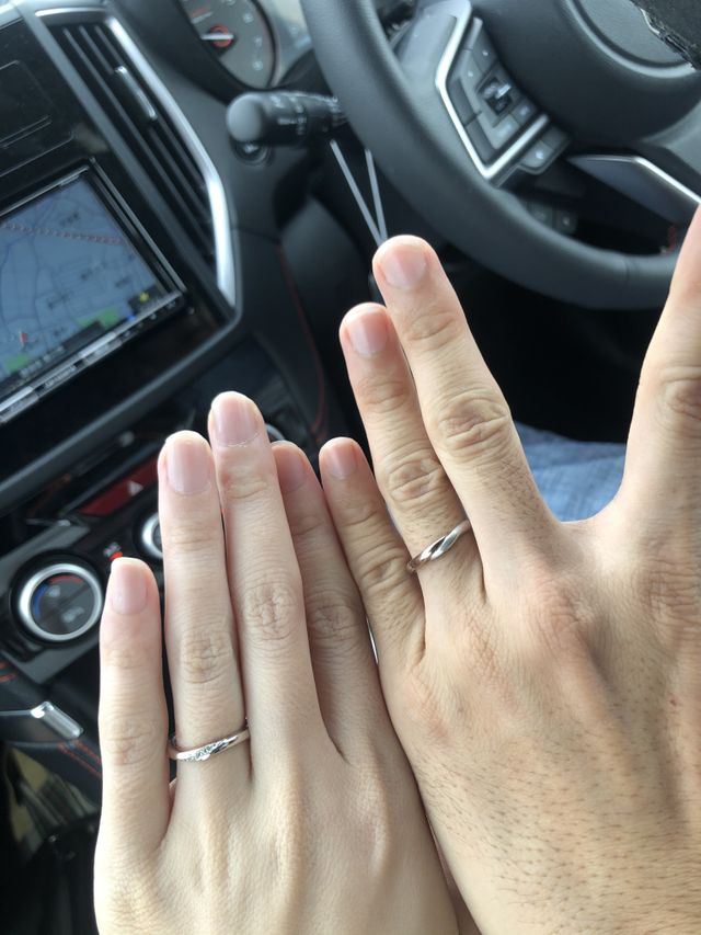 結婚指輪受け取りました❤︎