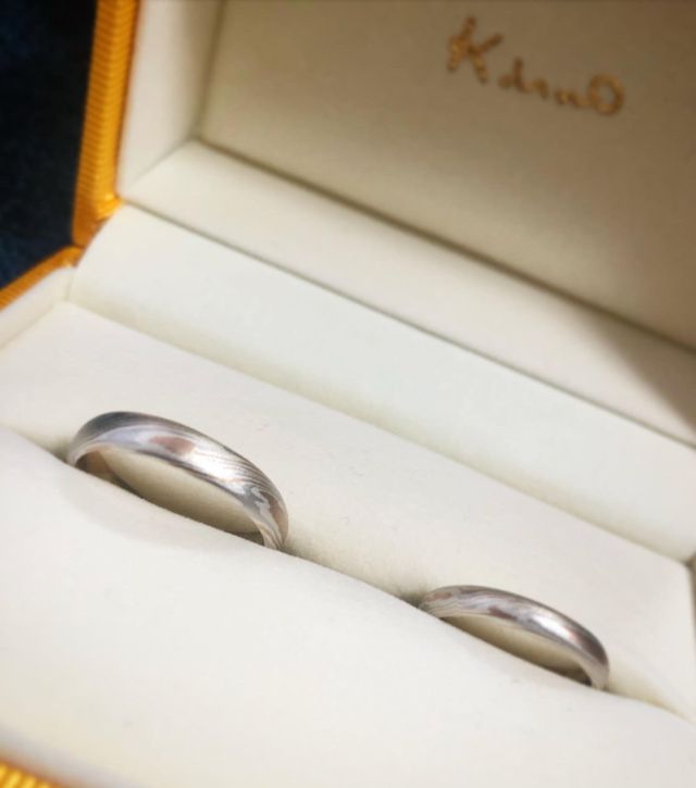 木目金DIYコースで手作りしました。