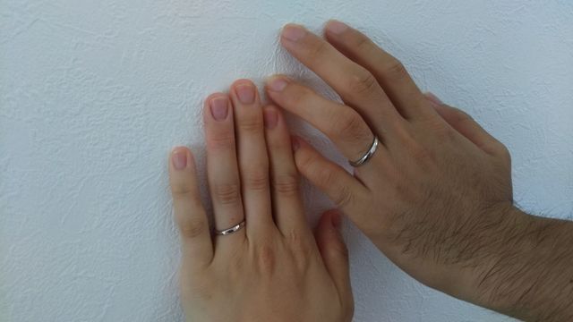 購入後に撮影…✨
指輪のワンポイントダイヤがお気に入り♪