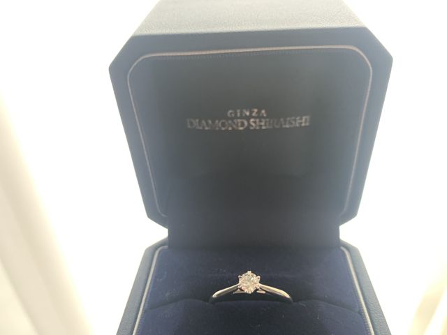 プロポーズの際に素敵な婚約指輪をもらいました！