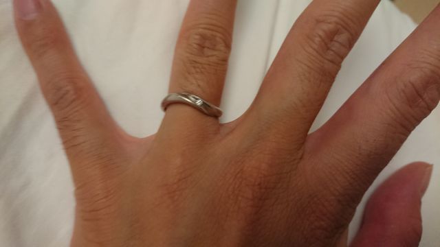 男ですがレディースのダイヤ入り