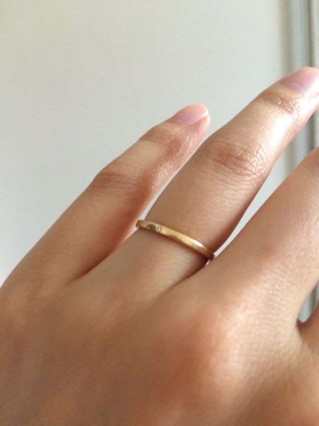 結婚指輪です。
