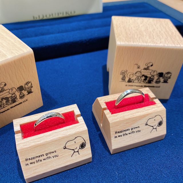 大好きなスヌーピーのペアリングで、宝物になりました！*＾＾*