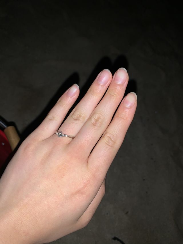 プロポーズ後すぐの写真です