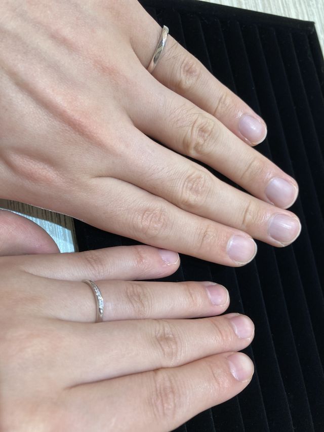 2人で試着させていただきました。