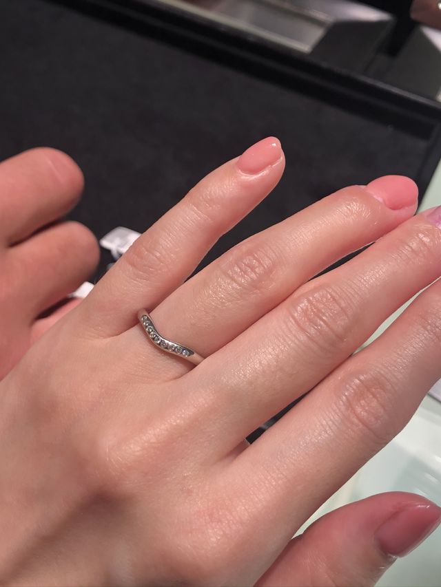 ハーフダイヤのリング