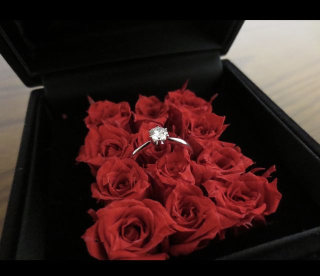 プロポーズしてもらった時はこの状態です