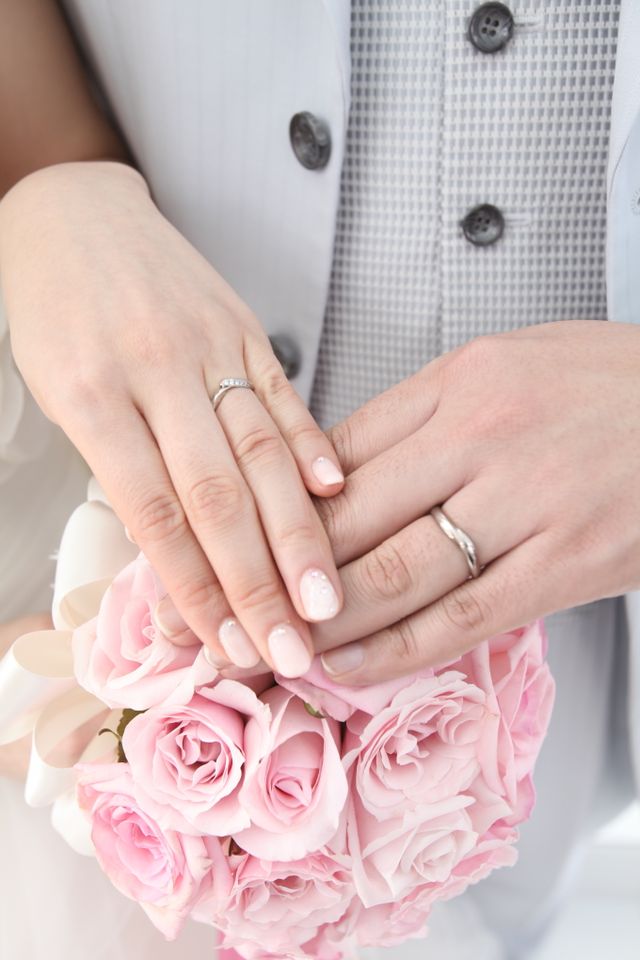 グアムでの挙式にて撮影