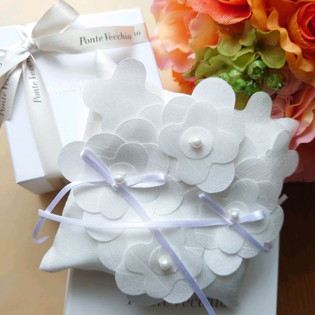 可愛いリングピローがついてきました！