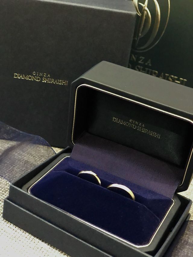 リングピローはシンプルでラッピングも可愛いいです。