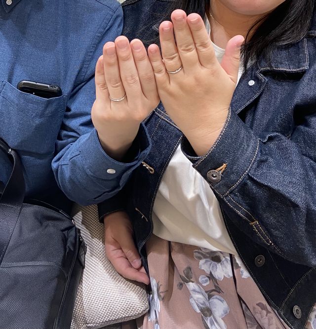 初めて指輪をつけました。